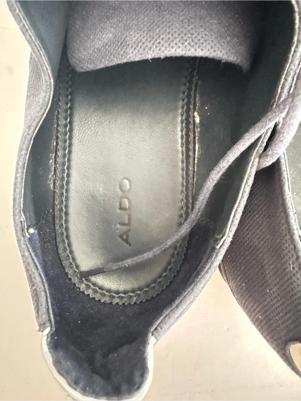 Aldo Men's Grey Canvas Derby Lace-Ups